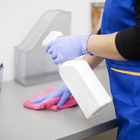 Job details for office building cleaning